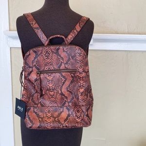 ABLE Meron Backpack Snakeskin Leather